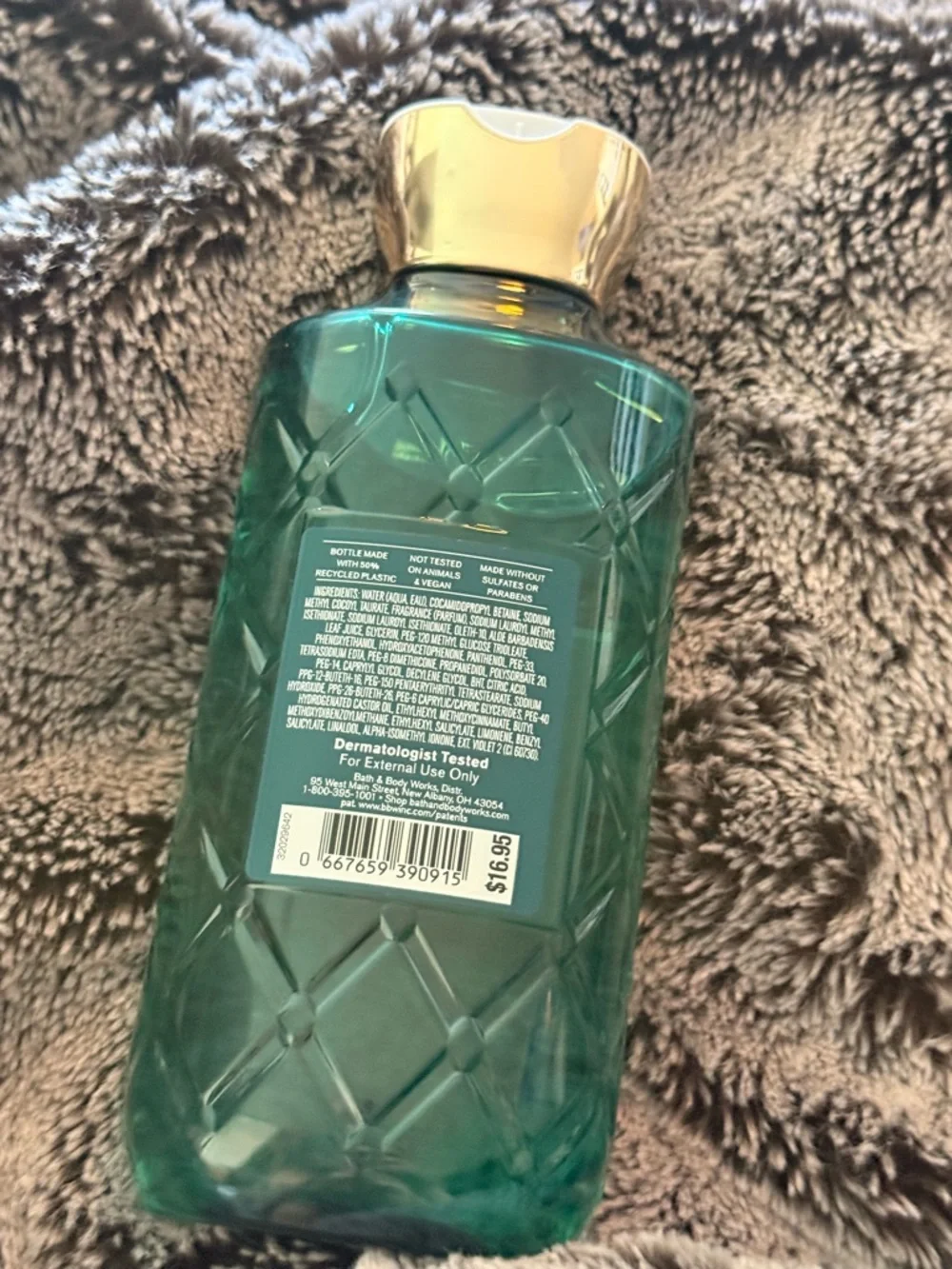 Bath & Body Works Mediterranean Mirage Body Wash - Green with Gold Cap - Picture 2 of 2